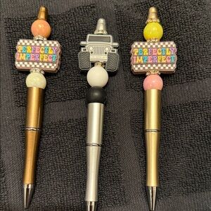 Perfectly Imperfect Decorative Pens - Gold, Silver, Black